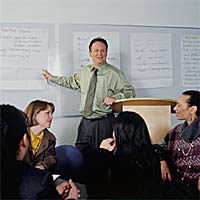 Paul Terry teaching a class.