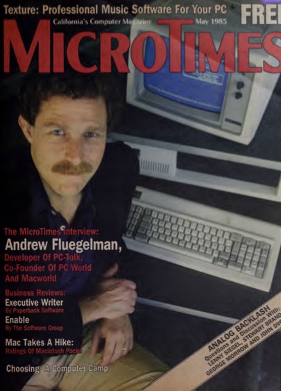 Andrew on Cover of MicroTimes