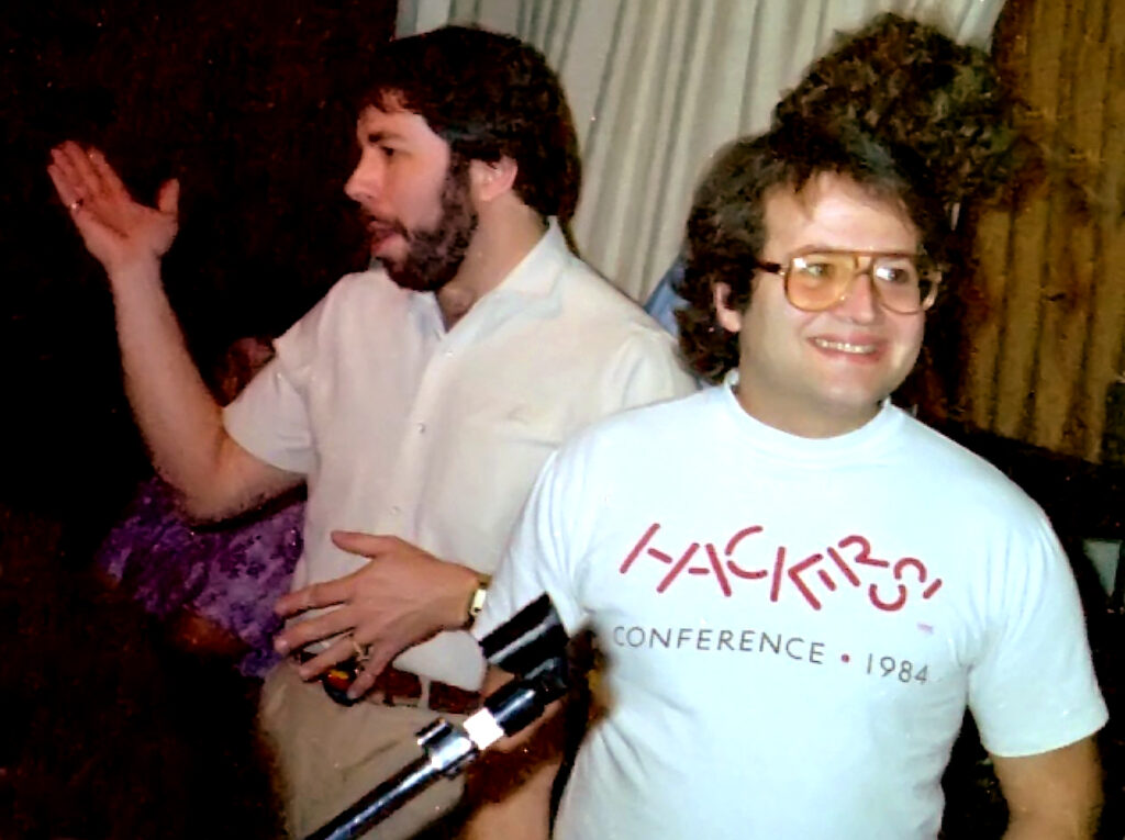 Steve Wozniak and Andy Hertzfeld, 1985