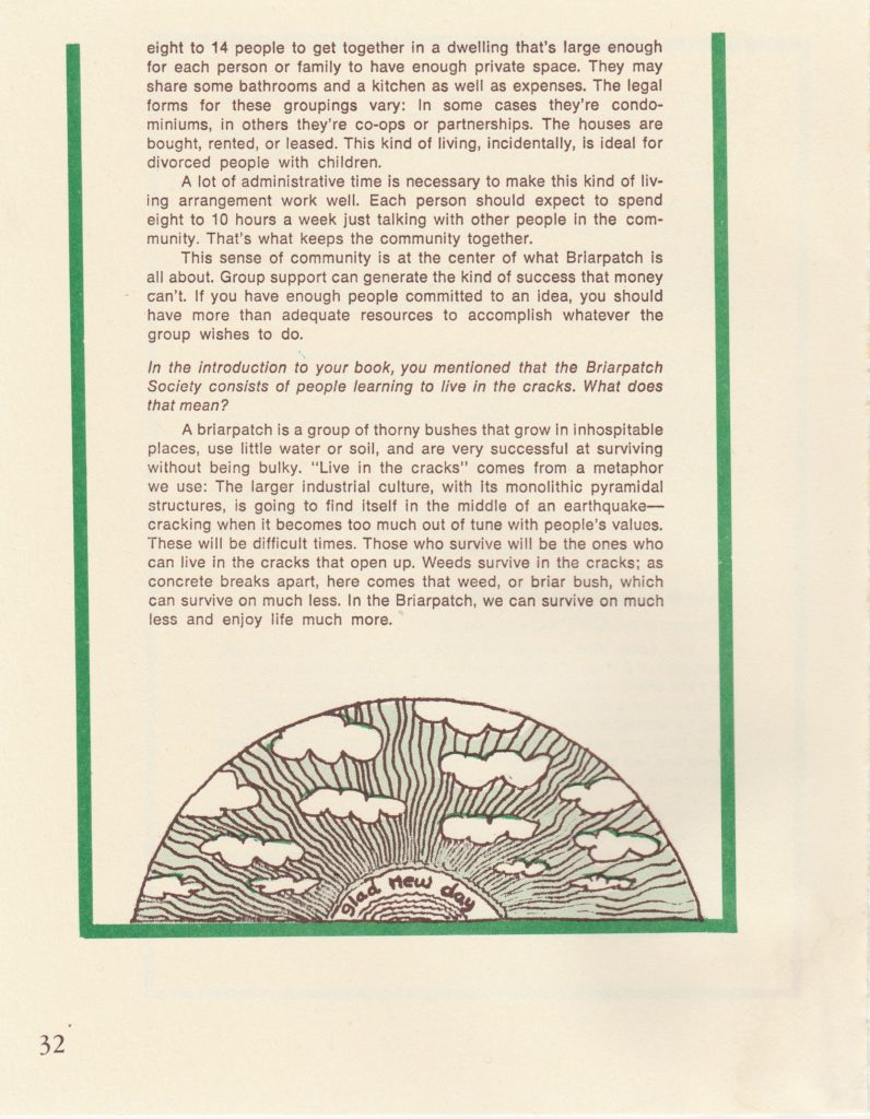 Page 32, Managment in the Briarpatch (cont.), An interview by Kristen Anundsen, editor Management Review, with Michael Phillips, February 1975